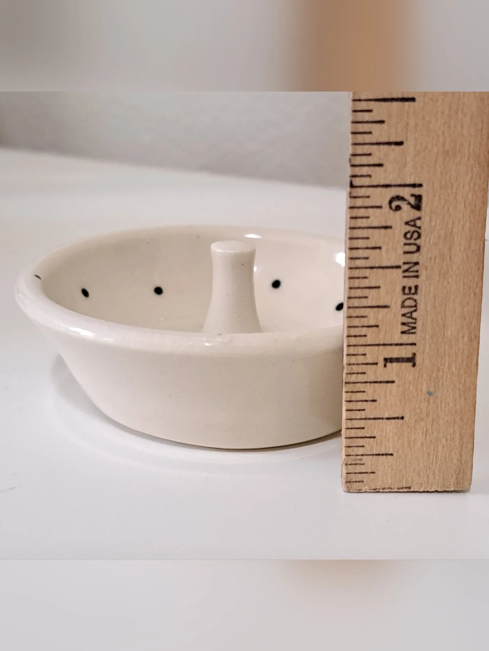 Studio Art Pottery Ring Holder Jewelry Dish Handmade